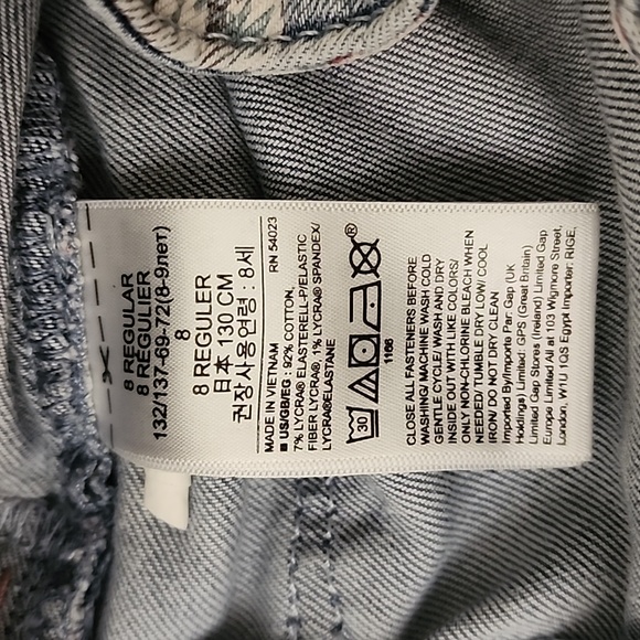 Gap Kids Jeggings Floral Denim Size 8 - Picture 5 of 7